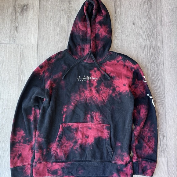 Hollister Other - Hollister Must Have Tie Dye Hoodie - Red Black - Medium Retro Cozy Comfort Style